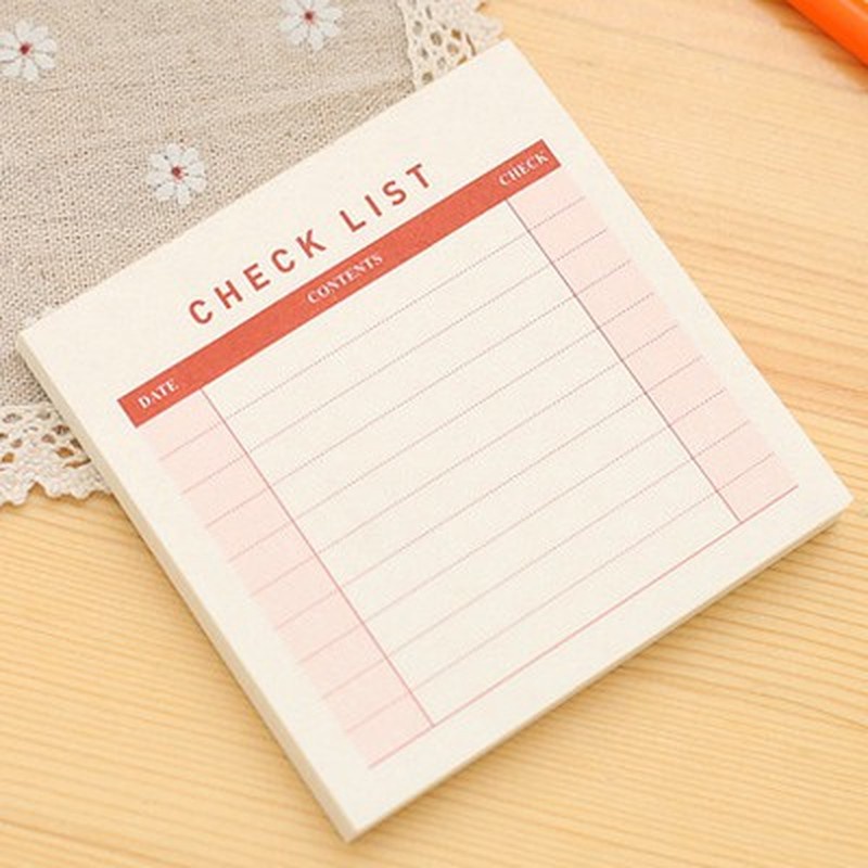 60 Tờ giấy ghi chú kế hoạch hàng tuần tiện dụng