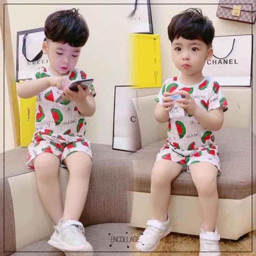 Khuyến mại Bộ quần áo trẻ em cotton giấy siêu kute ( Từ 4 đến 16 kg)
