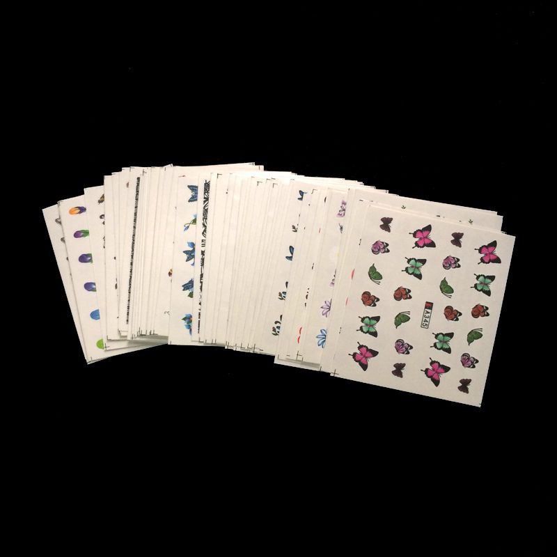 Set 50 tấm sticker dán trang trí móng tay nghệ thuật