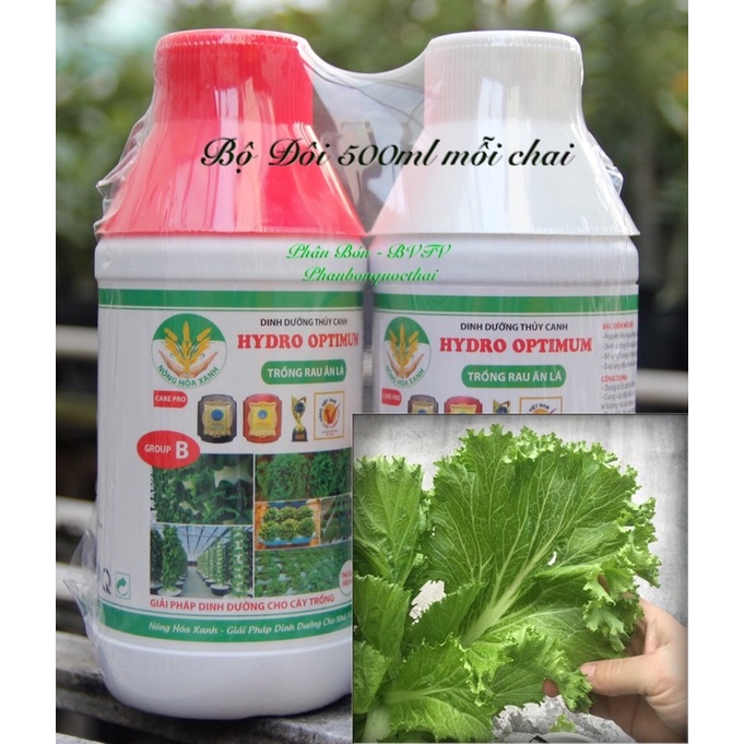 Dinh dưỡng Thủy Canh Hydro Optimum 1 lít- Dung Dịch Trồng Rau Ăn Lá