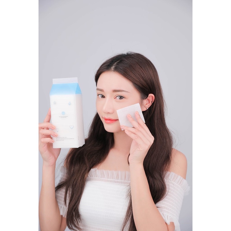 Bông tẩy trang 3CE White Milquidro Cotton Puff 120 miếng