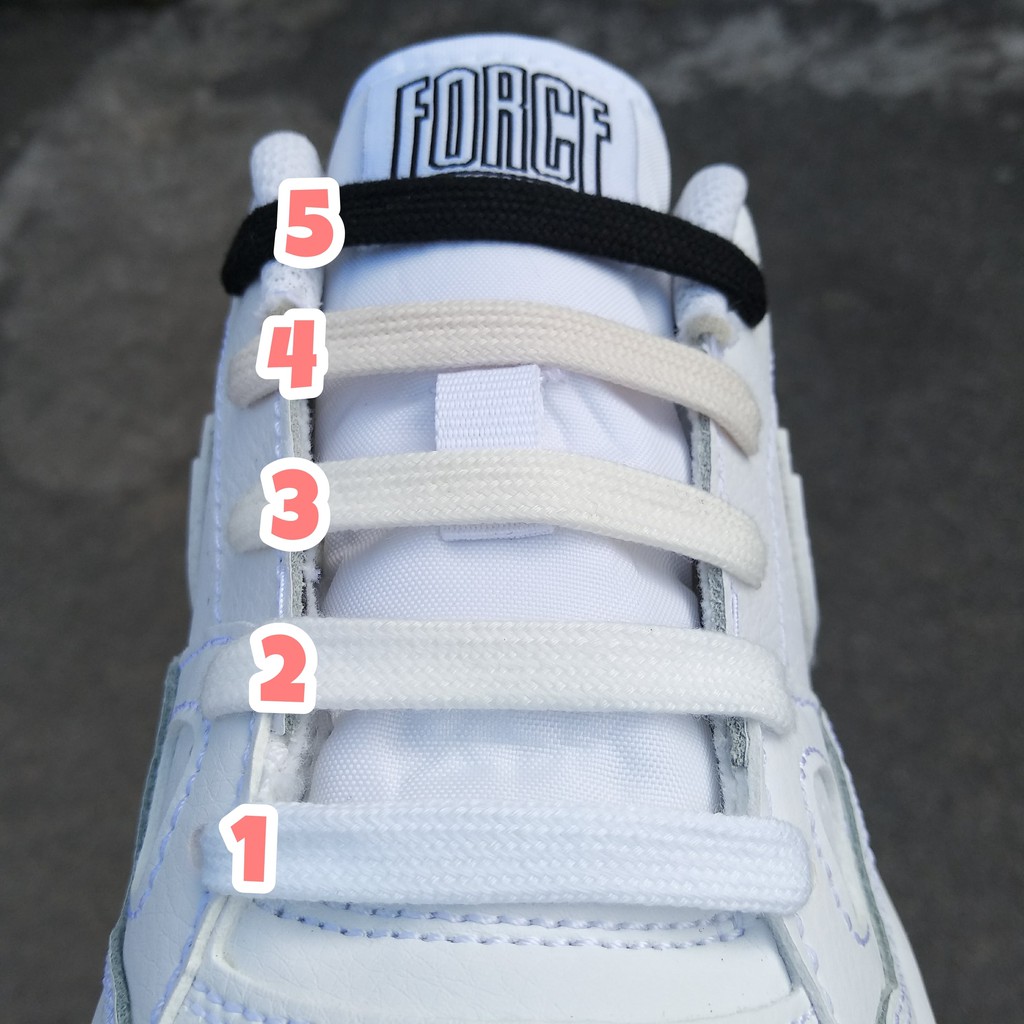 8-9mm (7 màu) Dây giày thay thế sợi bông 2 lớp cho sneaker cv ro cao thấp cổ