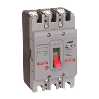Atomat dạng khối, số cực 3p, điện áp 400-415v, dòng định mức 80a, dòng cắt ngắn mạch 25ka, mccb 3p 80a 25ka