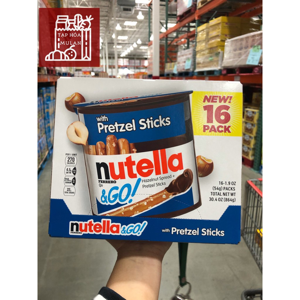 BÁNH QUE CHẤM SOCOLA NUTELLA - Hộp lẻ 52g