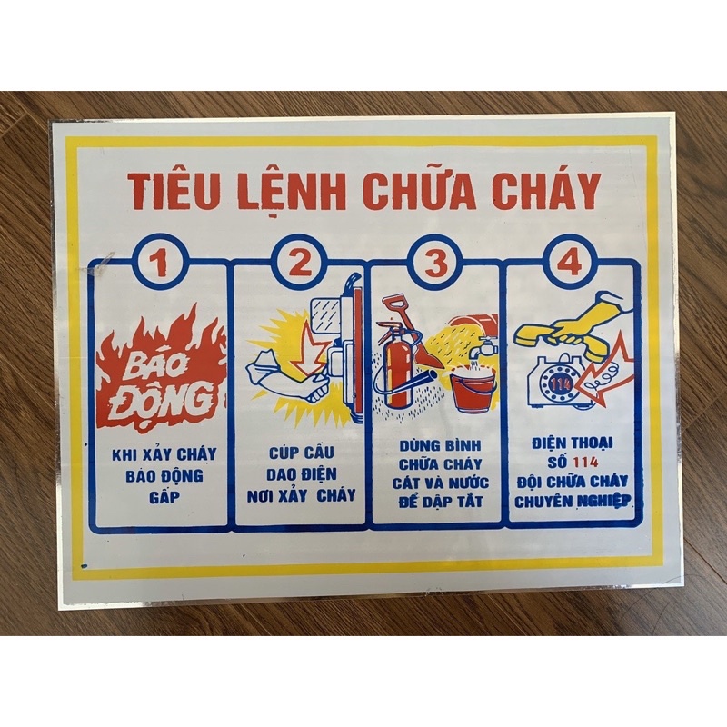 Tấm tiêu lệnh phòng cháy chữa cháy