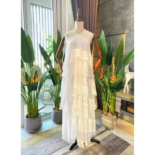 ĐẦM MAXI TẦNG CỔ YẾM