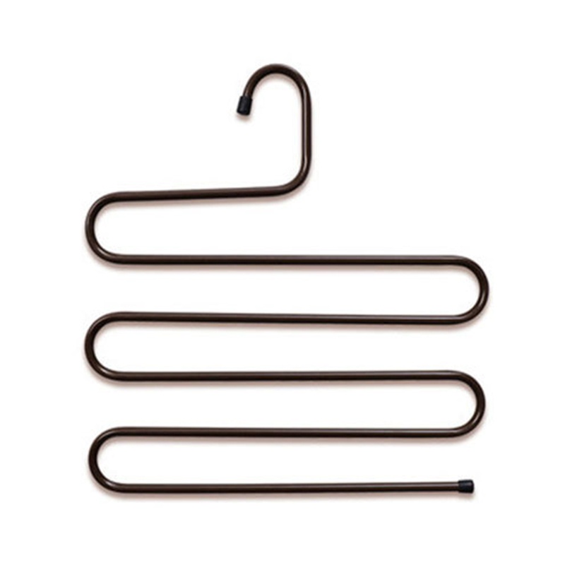 Móc Treo Quần Áo 5 Lớp Hình Chữ S Tiết Kiệm Không Gian Chống Trượt