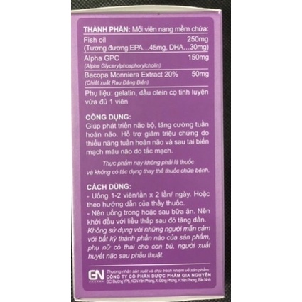 Brain vip - viên uống bổ não , nhớ lâu
