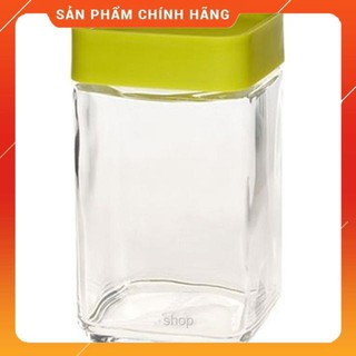 Hũ thủy tinh vuông nắp vặn glasslock ip605