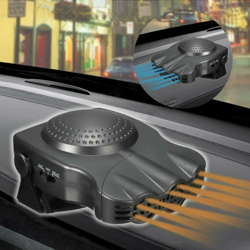 Máy Sưởi Quạt Gió - Sưởi Ấm Và Làm Mát Trong Xe Ô Tô - Chống Hấp Hơi Đọng Sương Kính Lái