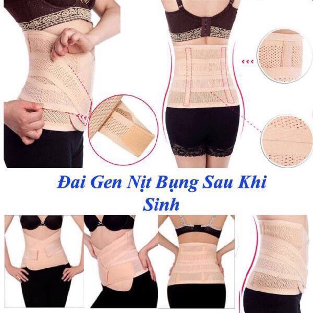 Gel bụng, đai nịt bụng dán có dây cho mẹ sau sinh