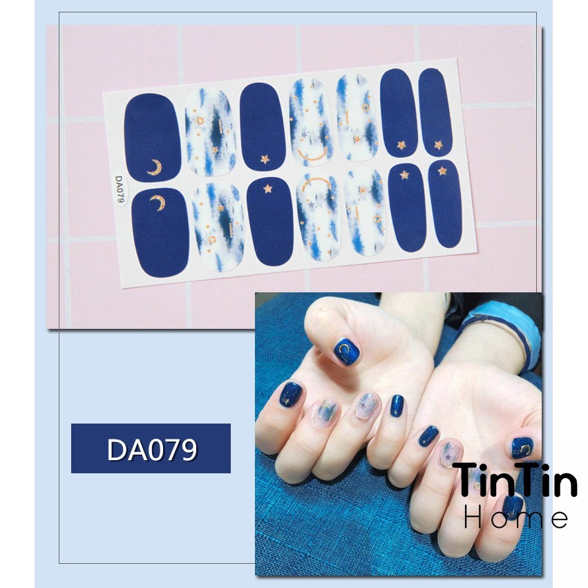 14 nhãn dán trang trí móng tay chống thấm nước phong cách Hàn Quốc TINTIN NAIL02