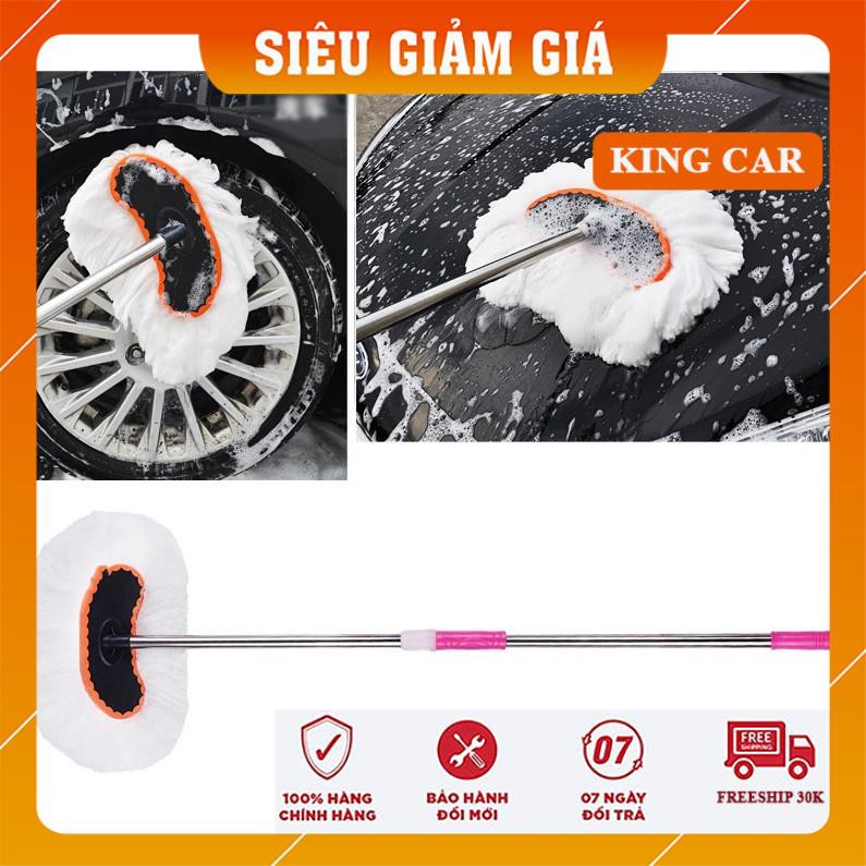 Chổi lau xe hơi, chổi lông cán dài lau rửa xe ô tô dễ dàng co rút - Shop KingCar