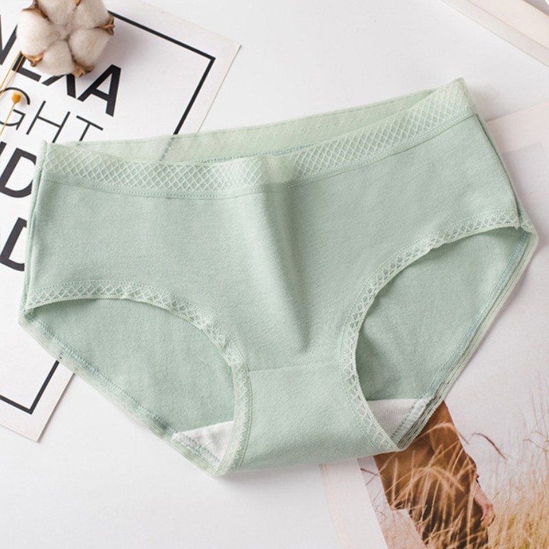 Quần lót cotton 365 cạp vừa, co giãn không bị hằn kháng khuẩn chống HPV QC02 | BigBuy360 - bigbuy360.vn