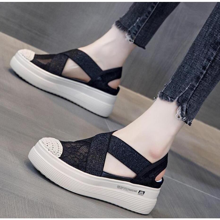 Giày Sandal Đế Xuồng Dày Thời Trang Hàn Quốc 2020 Cho Nữ | BigBuy360 - bigbuy360.vn