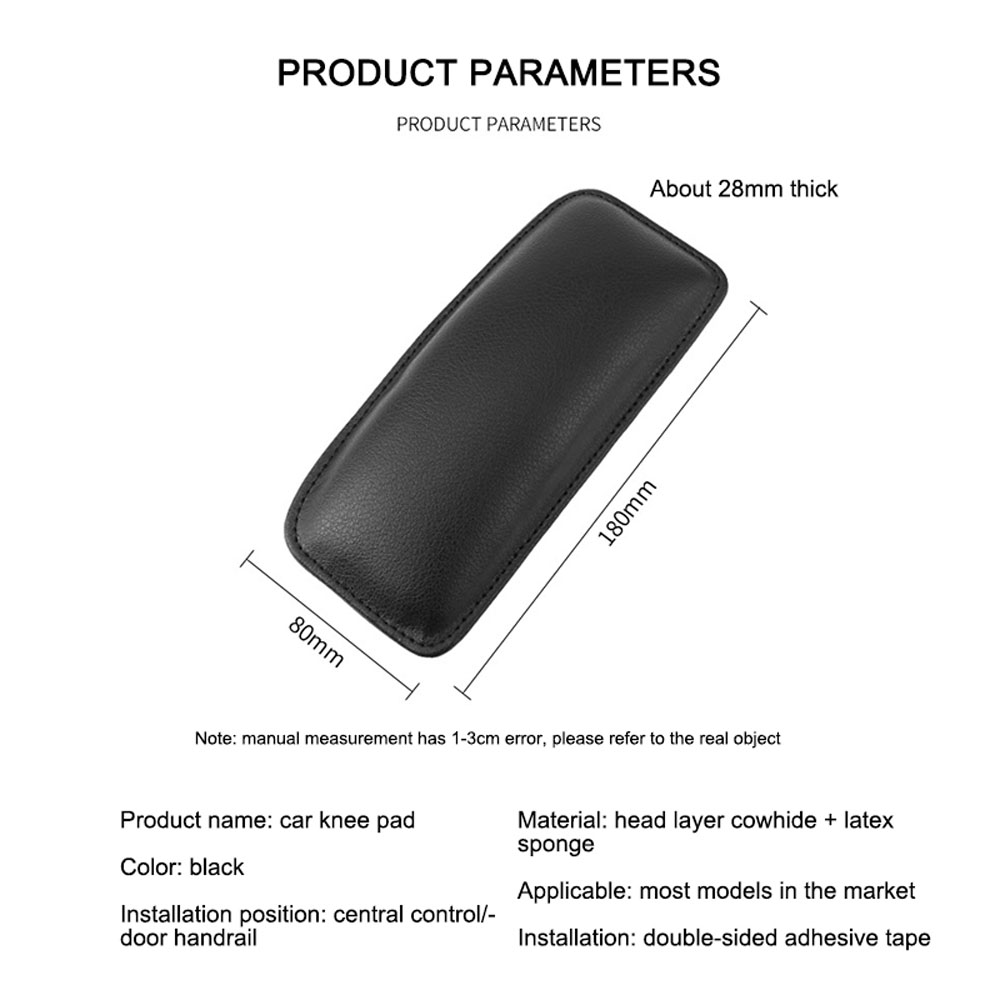 Đệm co giãn bằng da đỡ đầu gối khi ngồi xe hơi chất lượng cao LANFY