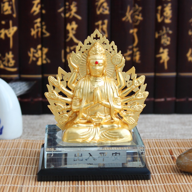 Tượng Phật Để Taplo Ô Tô, nhà cửa, bàn làm việc, giá rẻ, giữ tâm thanh tịnh, Tặng kèm tinh dầu, miếng dán 3M