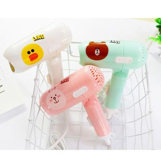 Máy Sấy Tóc Mini Gấp Gọn Hình Hoạt Họa Công Suất Nhỏ Có Thể Mang Theo Du Lịch Tiện Lợi