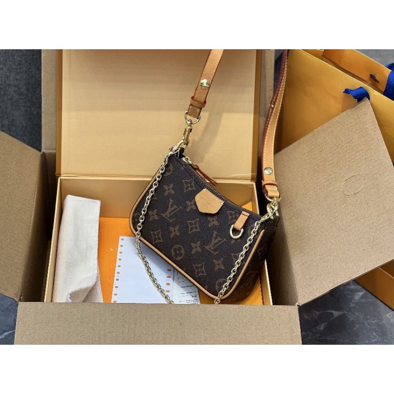 Túi LV EASSY sz19cm đẹp từ chất da đến phụ kiện fullbox