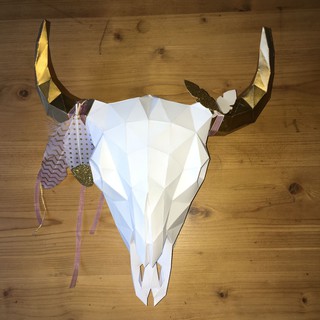 Mô hình giấy _ Buffalo - treo tường