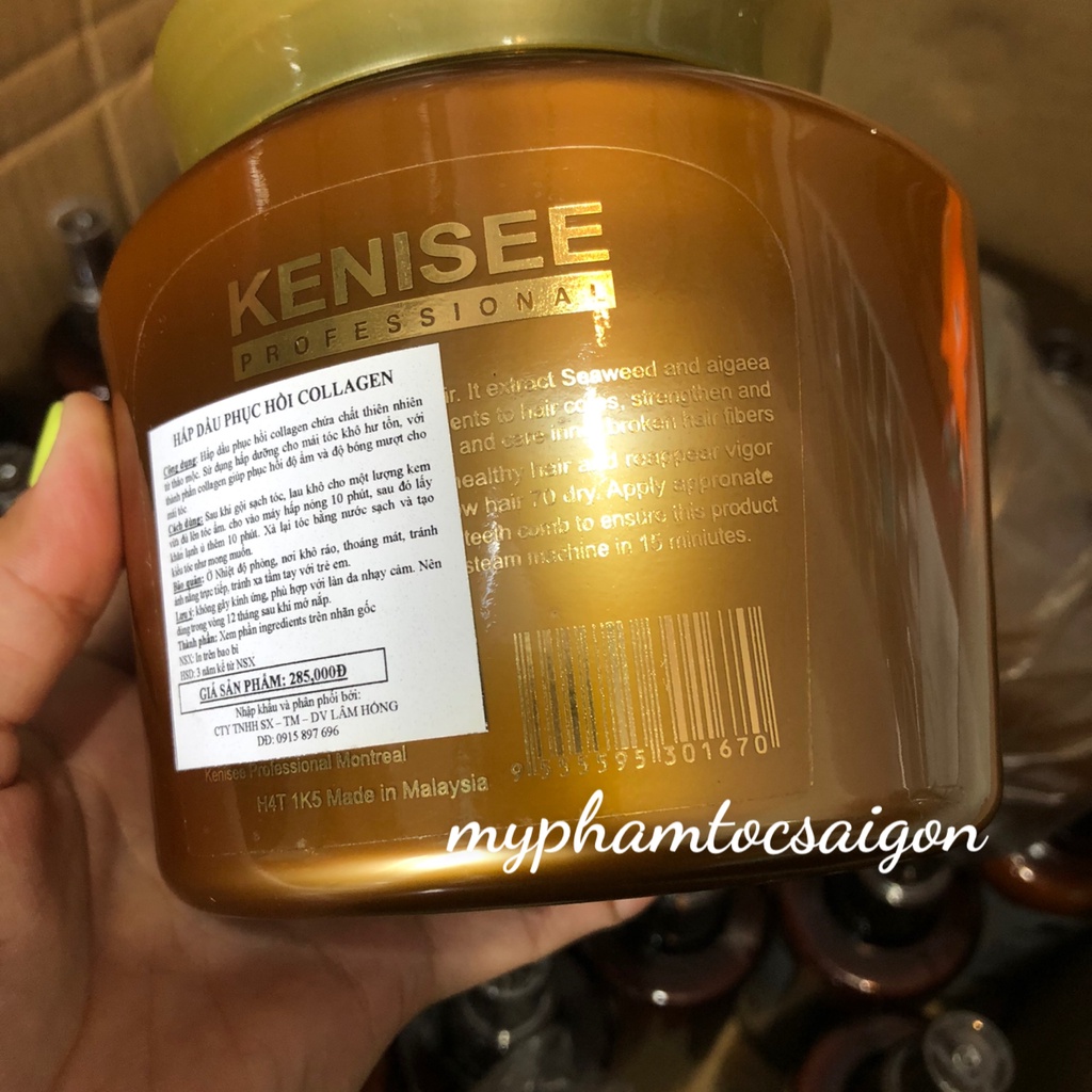 Hấp dầu Collagen Phục hồi tóc KENISEE 500ml