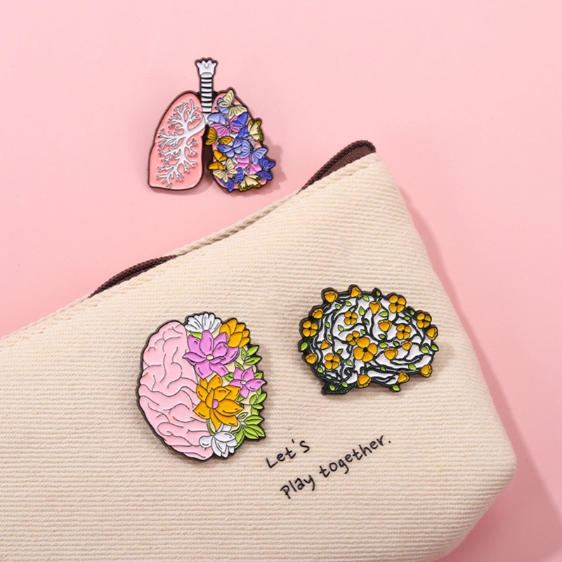 Ghim Cài Áo Tráng Men Hình Trái Tim Phong Cách Punk Nghệ Thuật