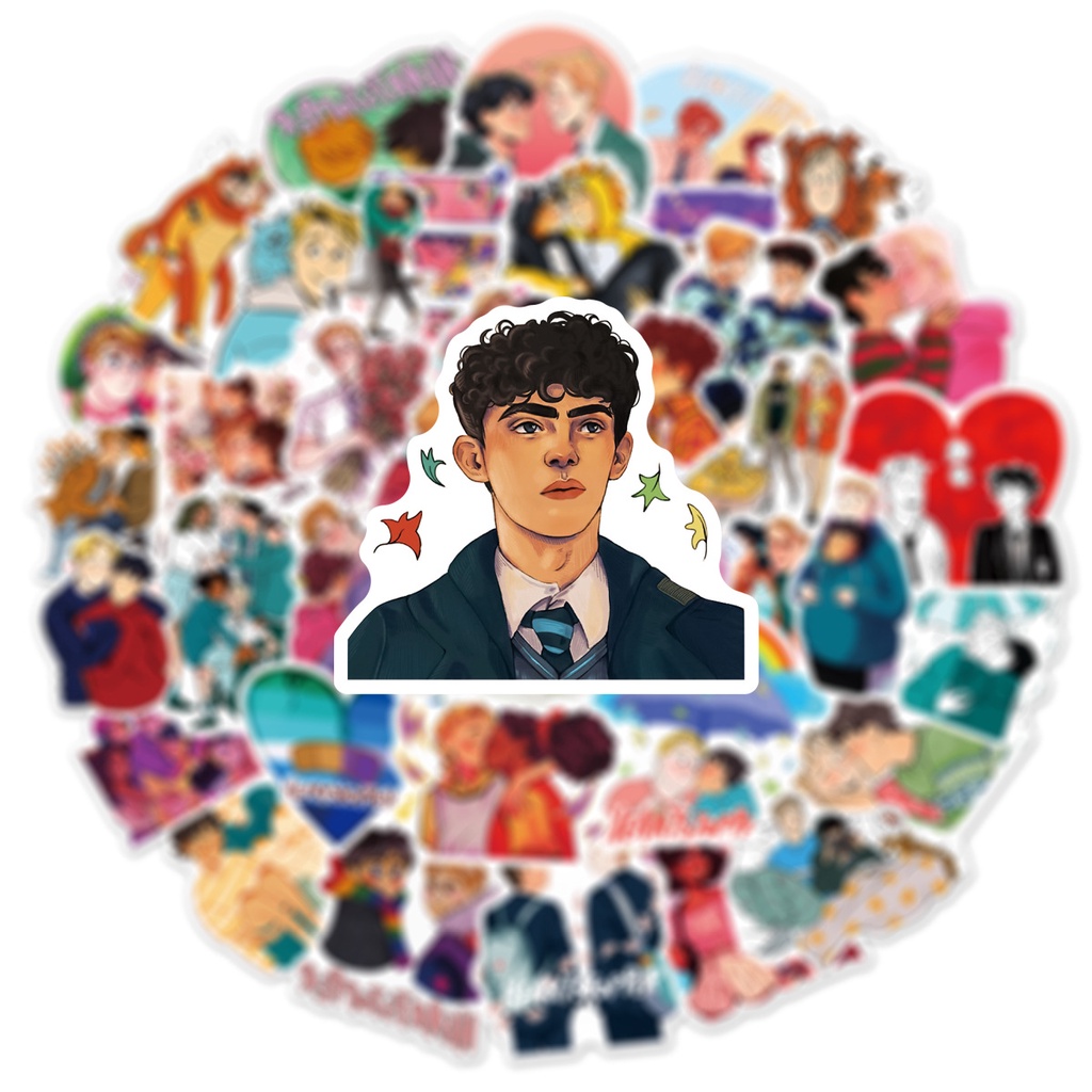 Bộ 50/25/10 Sticker Dán Trang Trí Điện Thoại/Ván Trượt Không Thấm Nước Hình Graffiti