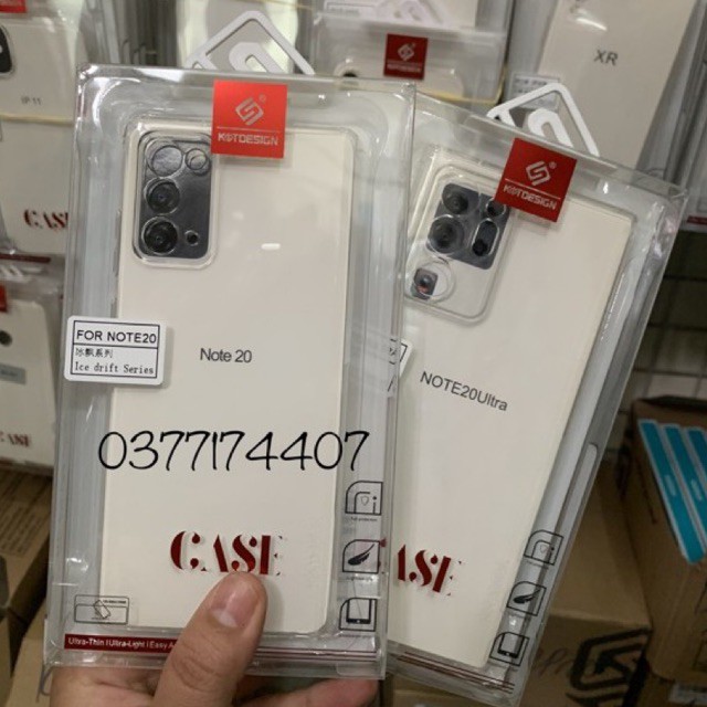 Ốp lưng dẻo KST Desing cho Samsung Note 20/ Note 20 Ultra bảo vệ camera trong suốt ( Full Box )