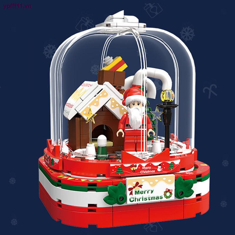 Lego Hộp Nhạc Hình Cây Thông Giáng Sinh Sáng Tạo