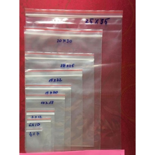 100g túi Zip Viền Đỏ