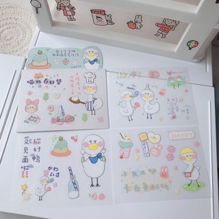 Set 4 tấm sticker cute