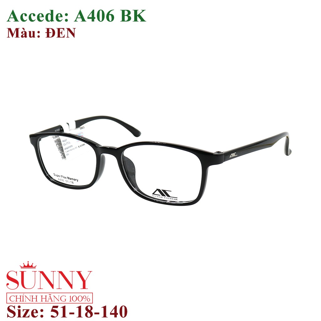 A406 phần 2 - gọng kính nam nữ Accede chính hãng bảo hành toàn quốc