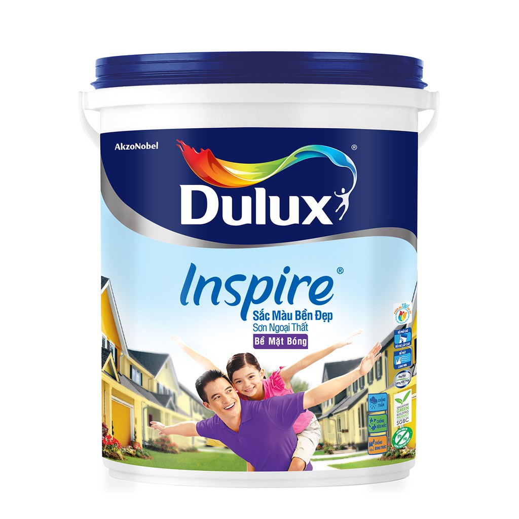 Sơn nước ngoại thất Dulux Inspire Bề Mặt Bóng 79AB - lon 5L