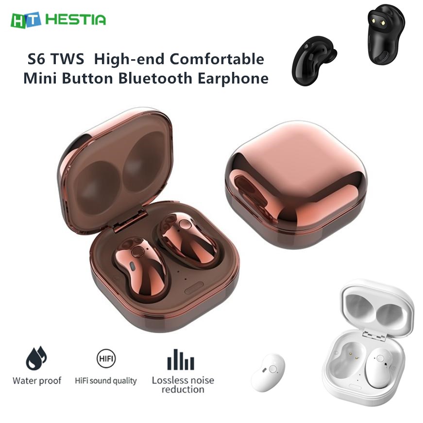 Tai Nghe Bluetooth S6 5.1 Không Dây 8d Kèm Mic Dùng Cho PK Samsung Galaxy Buds Live