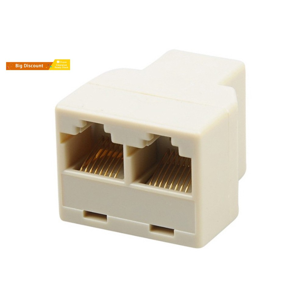 Phụ kiện chia mạng LAN Cat6/5/5e RJ45 1 sang 2 cổng cái chất lượng cao