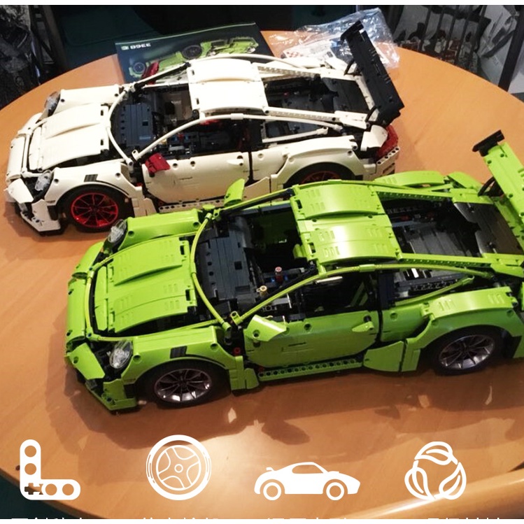 Đồ chơi Lắp ráp Mô hình siêu xe Xe Porsche 911 GT3 RS 90089B 90089C