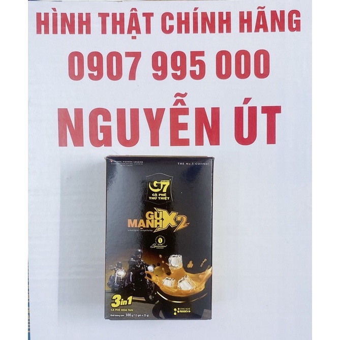 cafe sữa g7 gu mạnh x2 hộp 12 gói x 25g