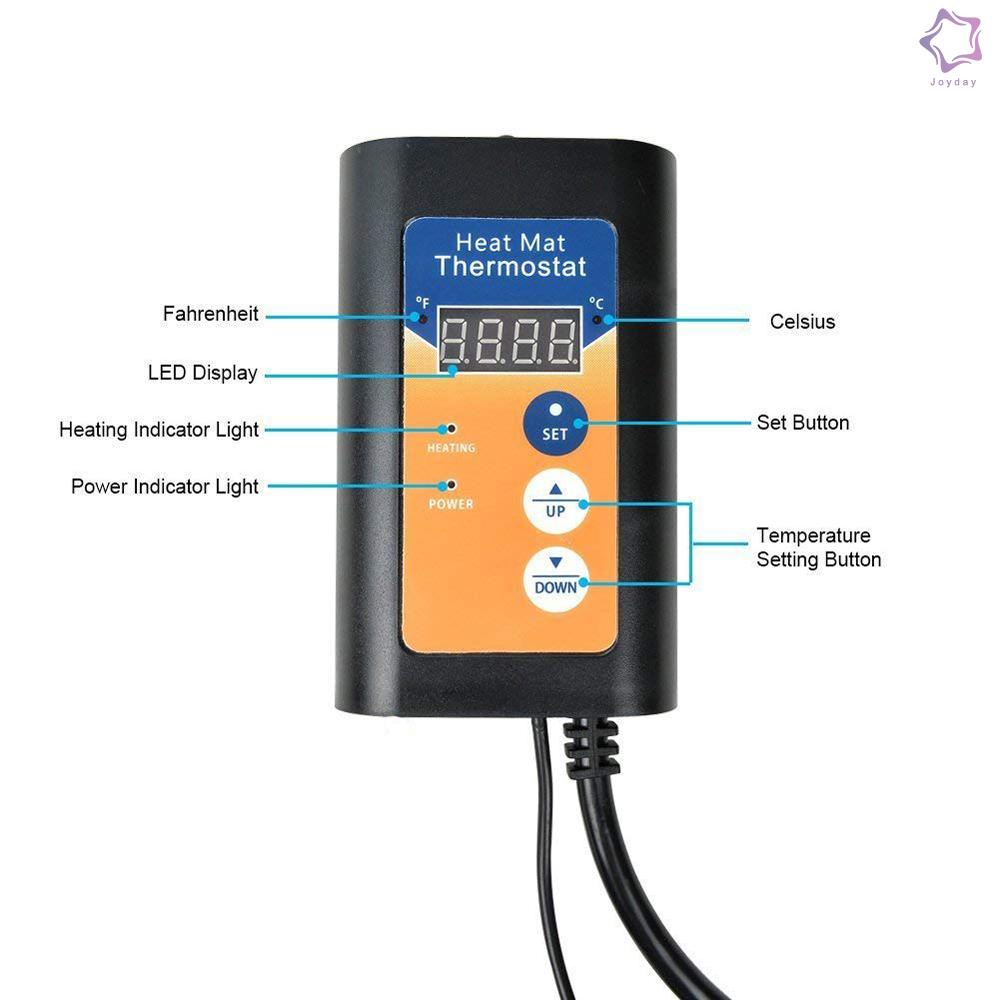 1000W Plant Greenhouse Digital Temperature Controller Intelligent Temperature Control Regulator Thermostat Device