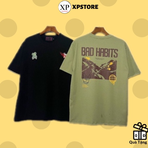 Áo Thun Nam Nữ - Áo thun tay lỡ nam nữ logo thêu form unisex (Ảnh thật)