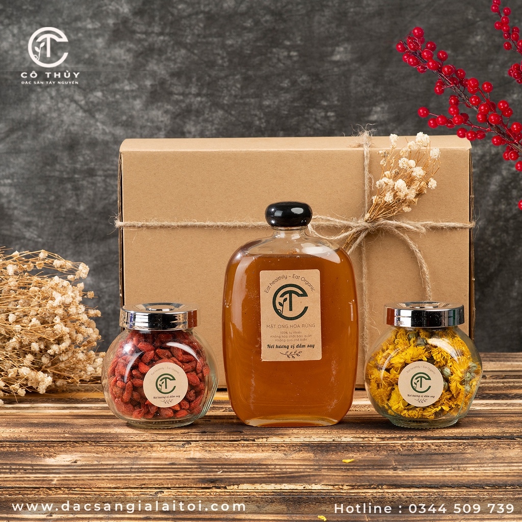 Set Quà Tặng Trà Hoa và Mật Ong