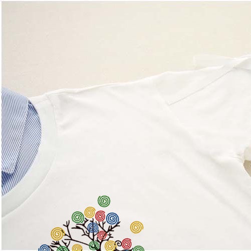 Áo Thun polo Cotton Ngắn Tay Dáng Rộng Phong Cách Nhật Hàn Cho Nữ