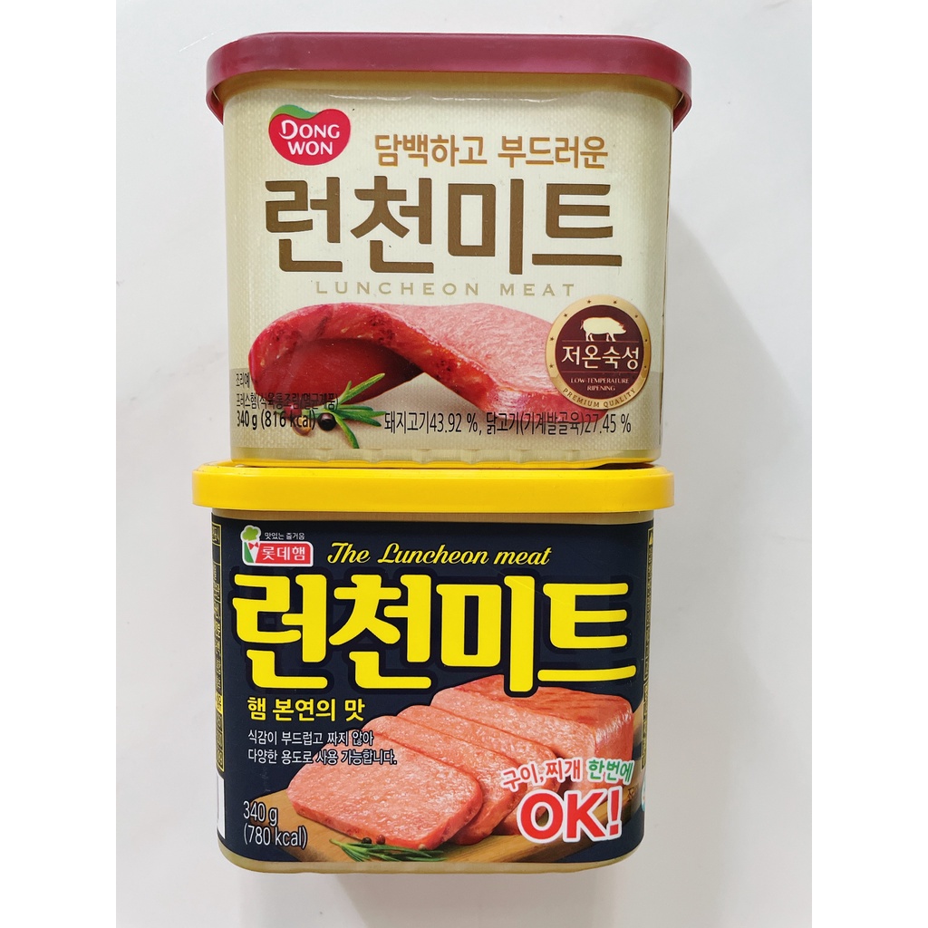 Thịt Hộp Lotte The Luncheon Meat Hàn Quốc - Hộp 340g