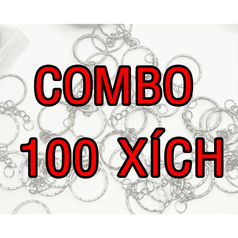 Combo 100 Khoen làm móc khóa - MẪU RĂNG CƯA - đường kính 2.4cm . màu bạc  xi sáng bóng chất lượng tối