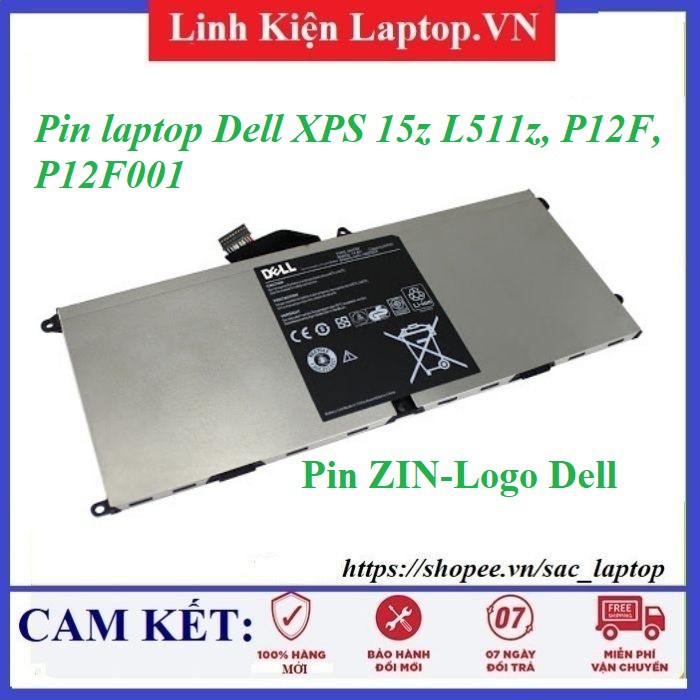 ⚡️Pin laptop Dell XPS 15z L511z, P12F, P12F001 0HTR7, P12F L511X NMV5C 0NMV5C 075WY2
