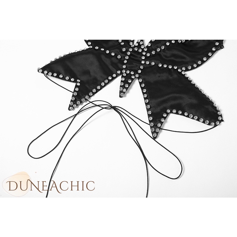 DUNEA Áo dây buộc nơ hở lưng quyến rũ cho nữ