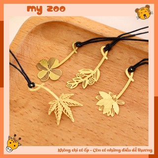 Bookmark kim loại - Đánh dấu trang hình các loại lá