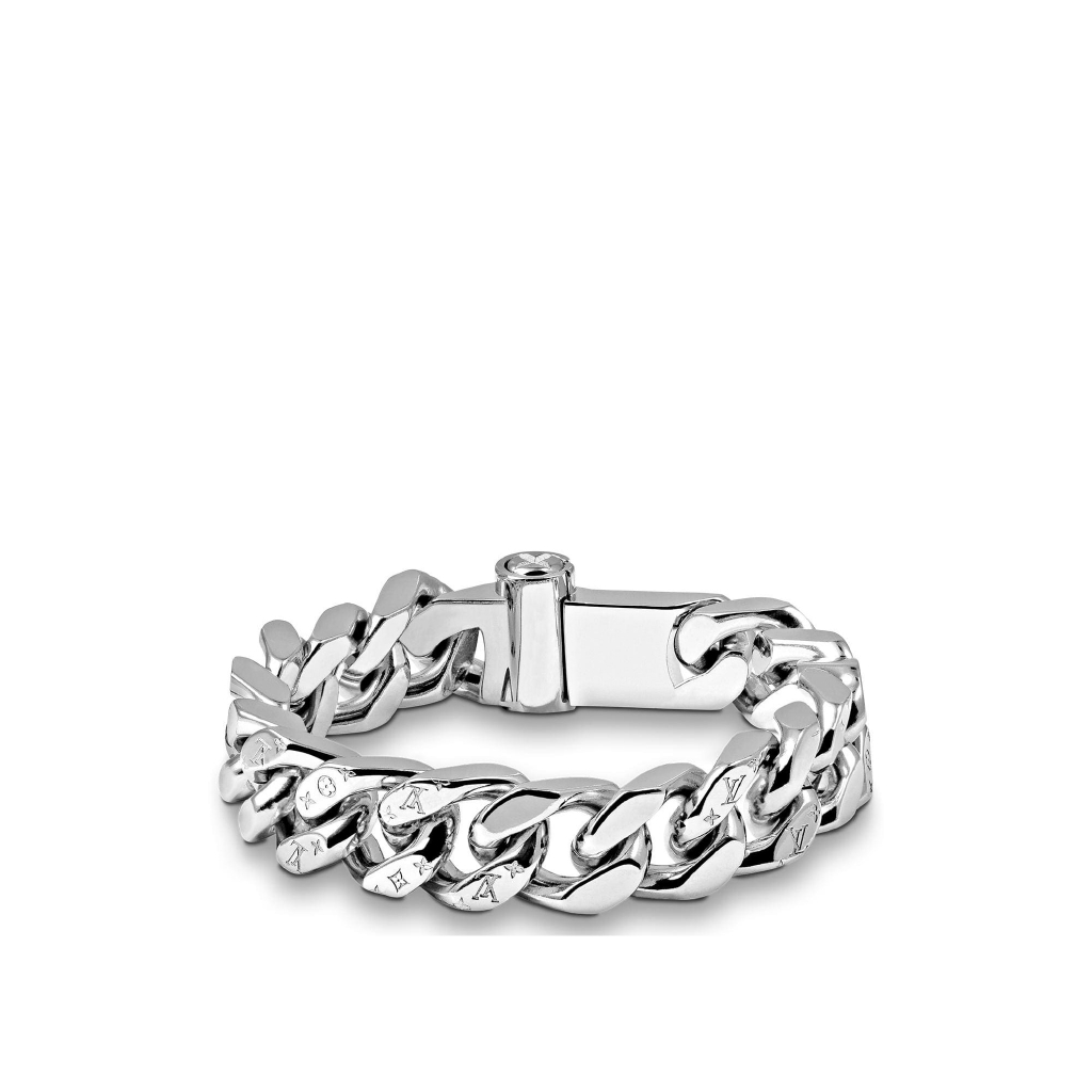 Chain Links Bracelet Engraved Monogram Silver | BigBuy360 - bigbuy360.vn