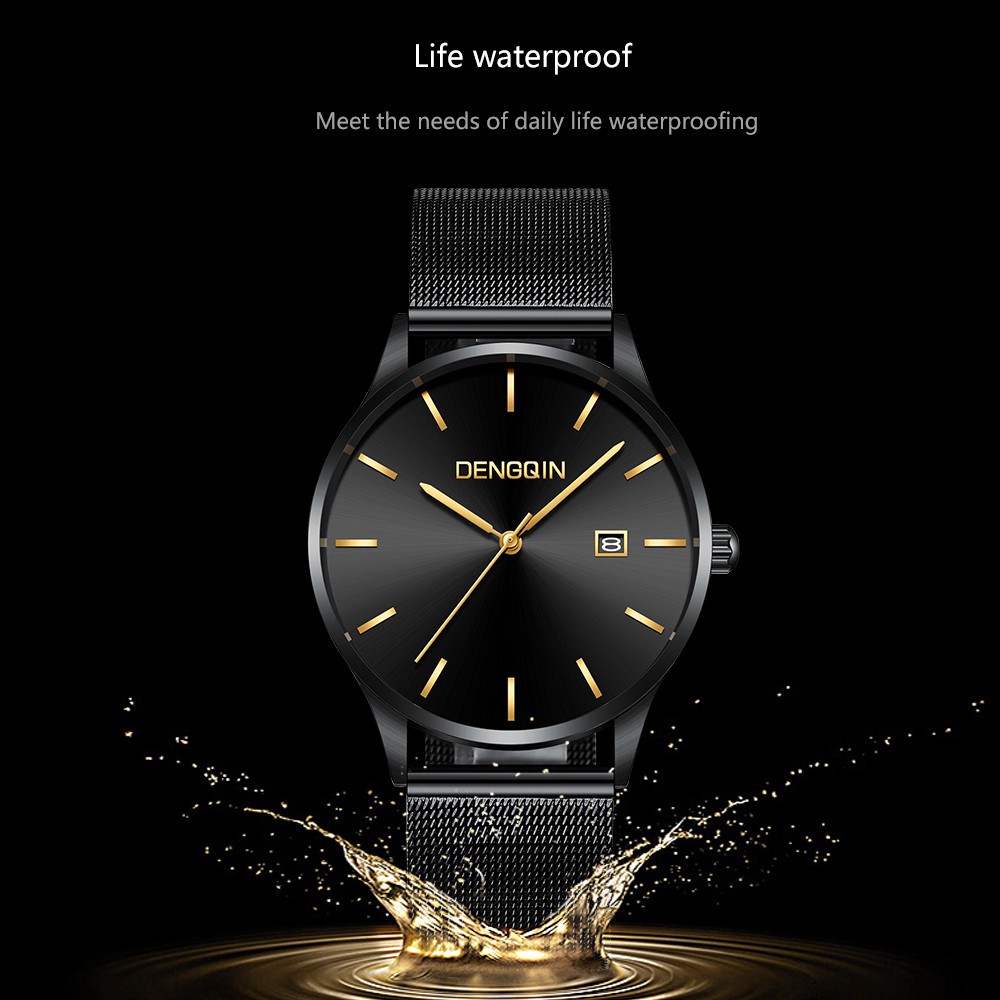 (DOANH NHÂN) Đồng Hồ Nam DENGQIN JAPAN Chính Hãng Dây Thép Mành Cao Cấp_Full Box - Classic | BigBuy360 - bigbuy360.vn