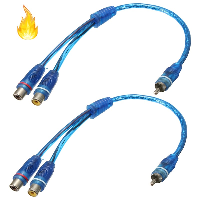 Set 2 dây cáp chia Rca Phono Y 1 cổng cắm sang 2 cổng nhận dài 30cm