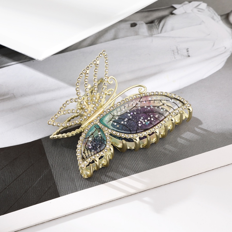 Kẹp Tóc Hình Bướm Đính Đá Thời Trang Cho Nữ